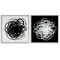 Stupell Industries Black & White Tangled Lines 2 pc Framed Giclee Wall Art Set Design by Haxton